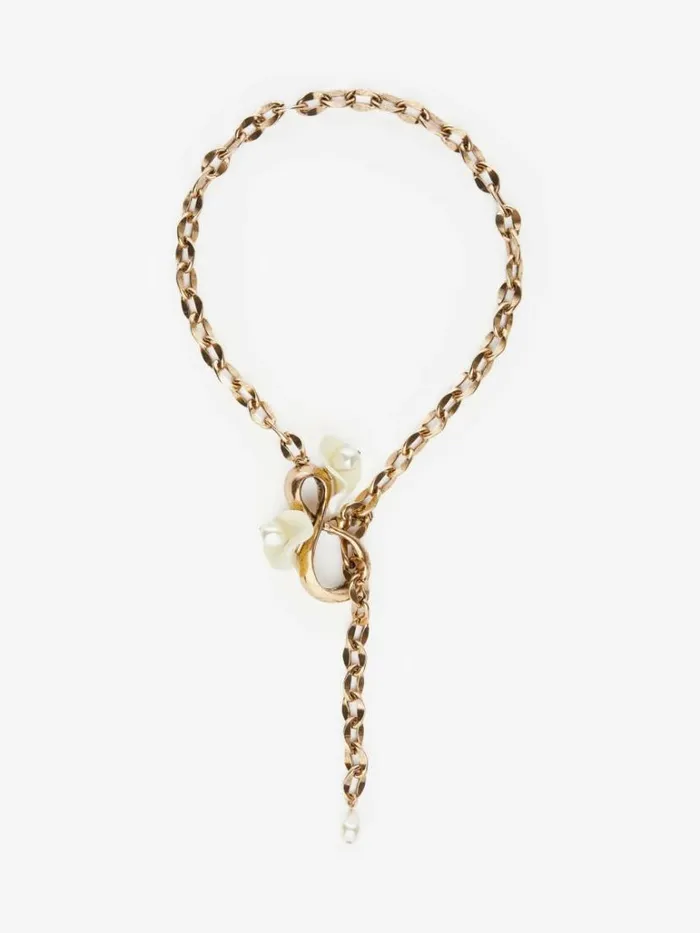 Women Max Mara Jewelry Metal Necklace Gold