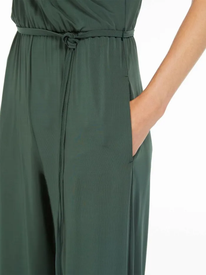 Women Max Mara Jumpsuits Viscose Crepe Jersey Jumpsuit Green