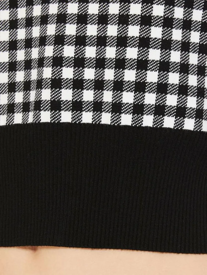 Women Max Mara Knitwear Jacquard Viscose Top Black