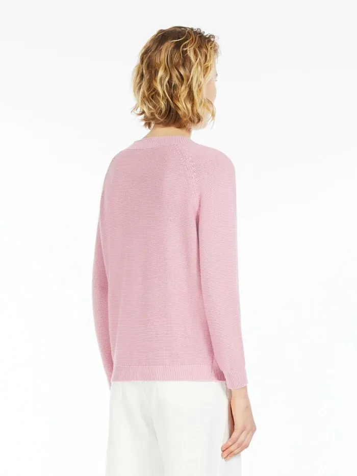 Women Max Mara Knitwear Relaxedfit Cotton Sweater Pink