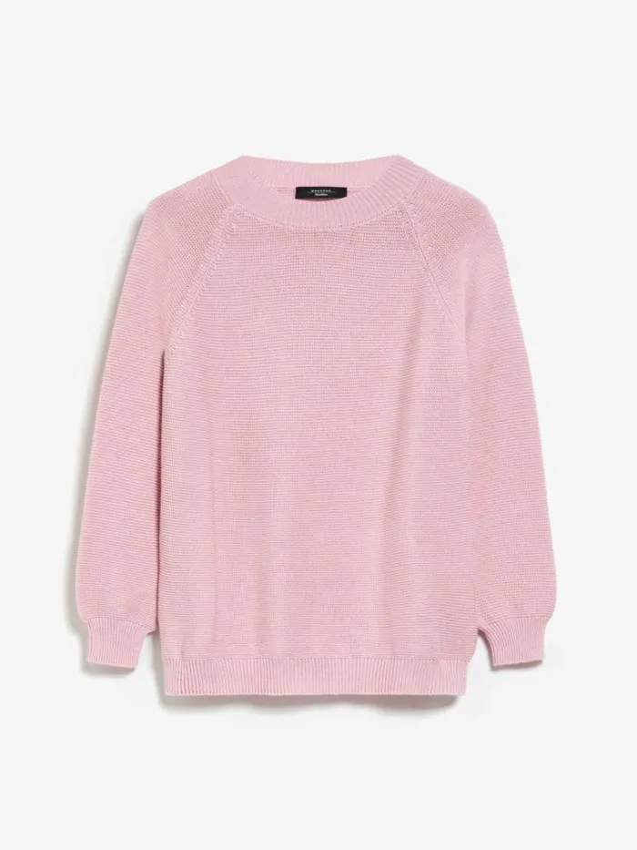 Women Max Mara Knitwear Relaxedfit Cotton Sweater Pink