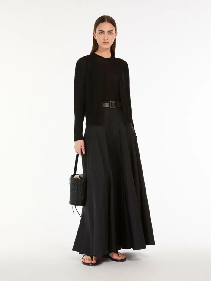 Women Max Mara Knitwear Viscose Yarn Top Black