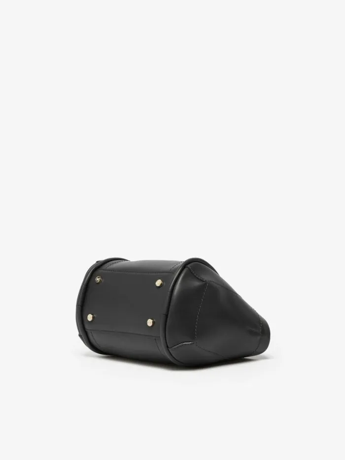 Women Max Mara Marine Bag Leather Marine Bag Extra Small Black