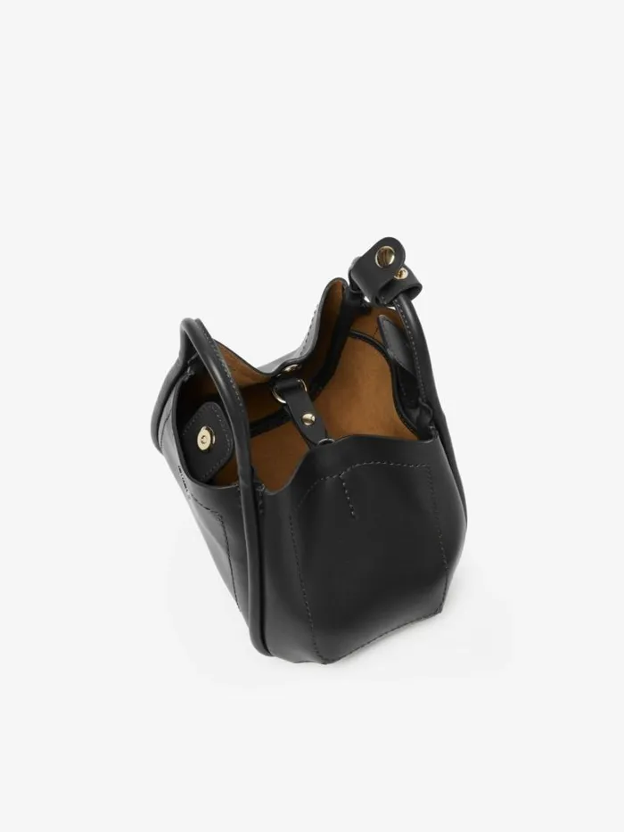 Women Max Mara Marine Bag Leather Marine Bag Extra Small Black