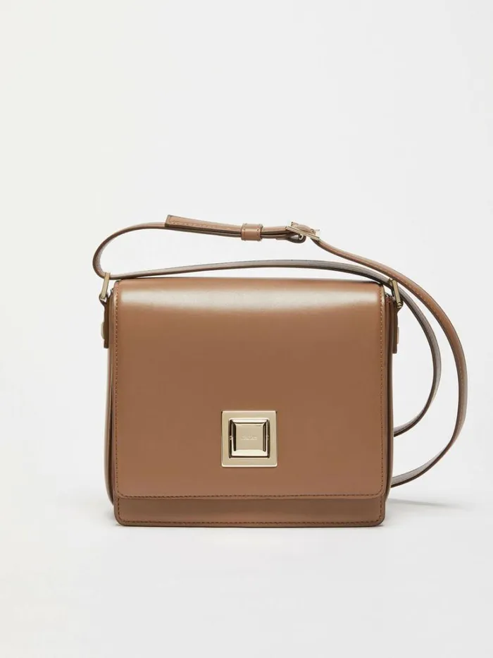 Women Max Mara MM Bag Medium Leather MM Bag Hazelnut Brown