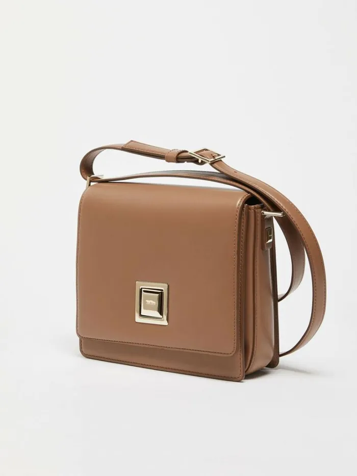 Women Max Mara MM Bag Medium Leather MM Bag Hazelnut Brown
