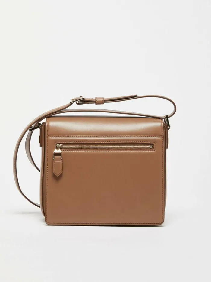 Women Max Mara MM Bag Medium Leather MM Bag Hazelnut Brown