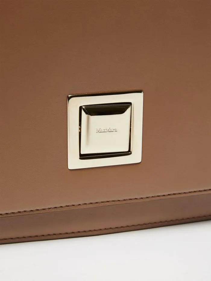 Women Max Mara MM Bag Medium Leather MM Bag Hazelnut Brown