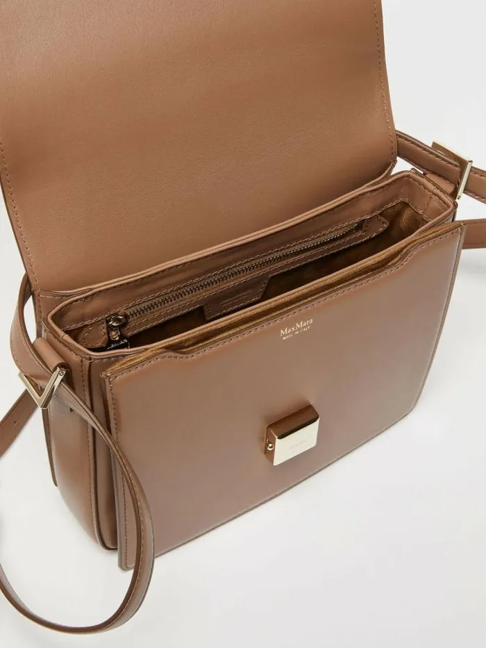 Women Max Mara MM Bag Medium Leather MM Bag Hazelnut Brown