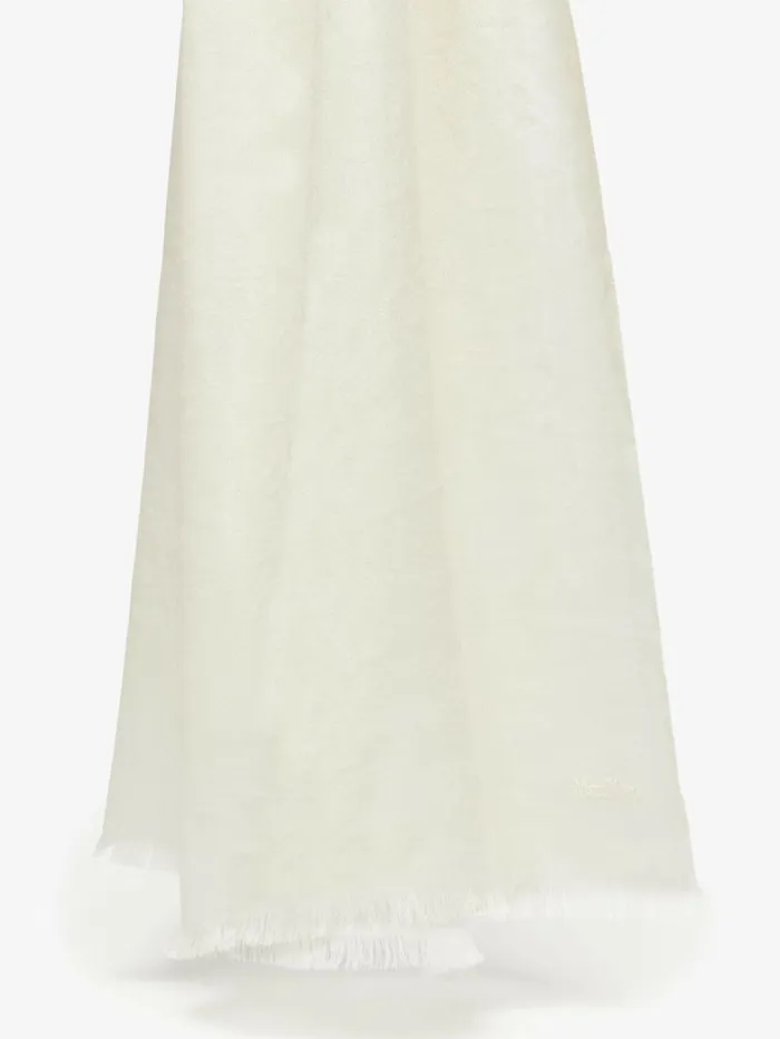 Women Max Mara Scarves And Foulards Gradient Cashmere Stole Pale Yellow
