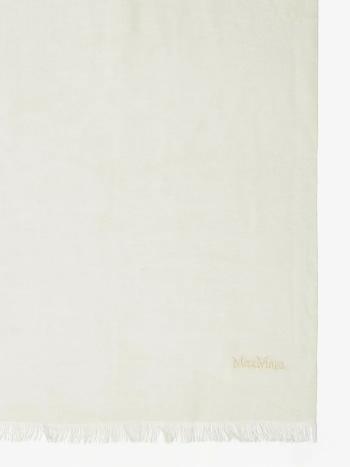 Women Max Mara Scarves And Foulards Gradient Cashmere Stole Pale Yellow