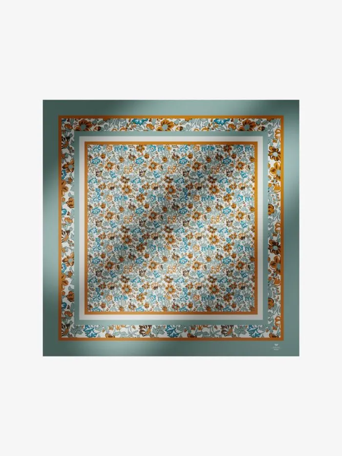 Women Max Mara Scarves And Foulards Silk Twill Shawl Orange