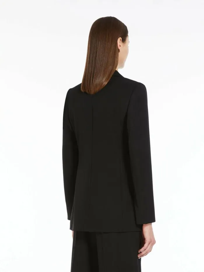 Women Max Mara Suit Wool And Mohair Semifitted Blazer Black