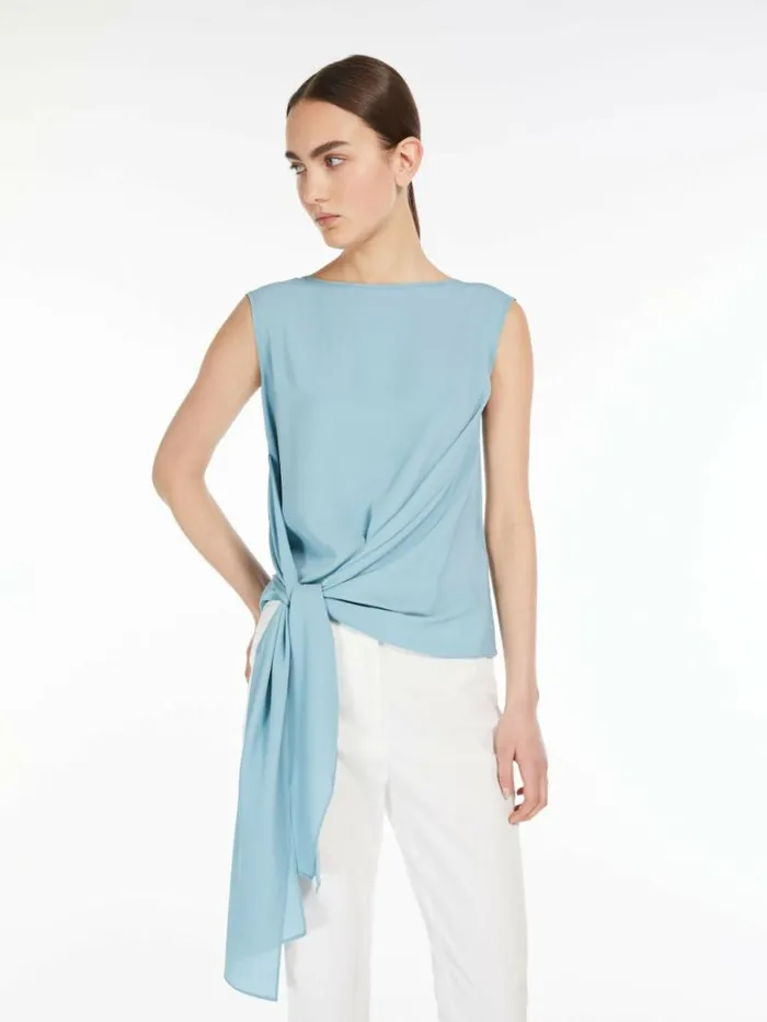 Women Max Mara Tops And Tshirts Jersey And Crepe Top Water