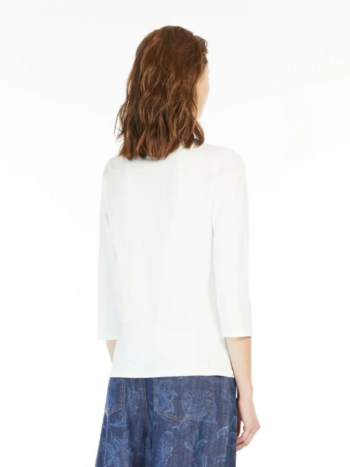 Women Max Mara Tops And Tshirts Organic Cotton Tshirt White