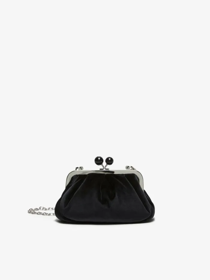 Women Max Mara Weekend Bag Small Velvet Pasticcino Bag Black