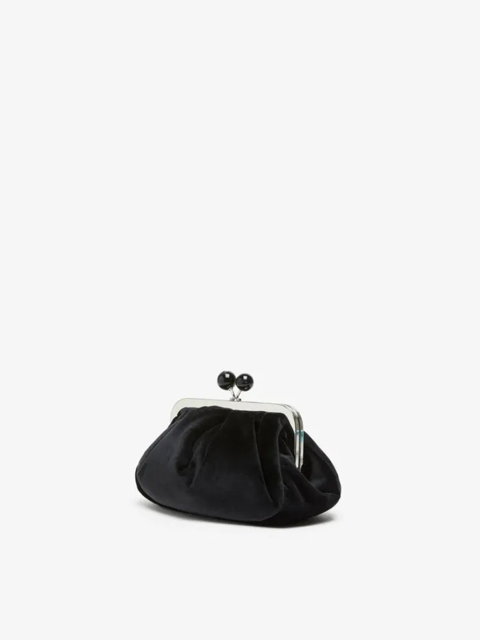 Women Max Mara Weekend Bag Small Velvet Pasticcino Bag Black