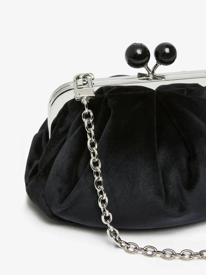 Women Max Mara Weekend Bag Small Velvet Pasticcino Bag Black