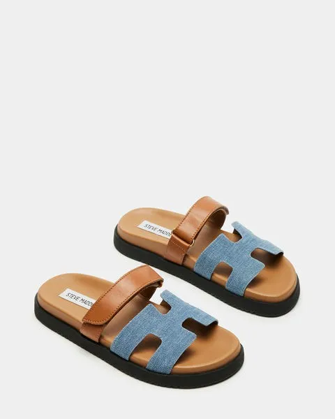 Women MAYVEN DENIM MULTI Denim Multi Steve Madden Sandals Women MAYVEN DENIM MULTI Denim Multi Steve Madden Sandals