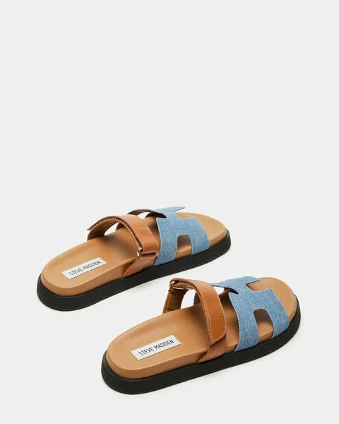 Women MAYVEN DENIM MULTI Denim Multi Steve Madden Sandals Women MAYVEN DENIM MULTI Denim Multi Steve Madden Sandals