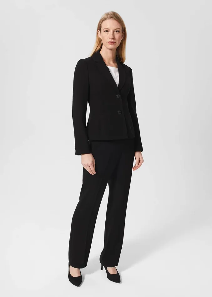 Women Mel Straight Trousers Black Hobbs Suits and CoOrds