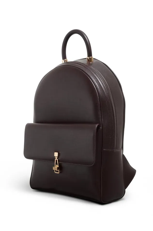 WomenMen Backpacks Gabriela Hearst Billie Backpack In Bordeaux Nappa Leather