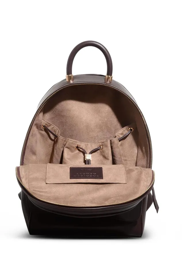 WomenMen Backpacks Gabriela Hearst Billie Backpack In Bordeaux Nappa Leather
