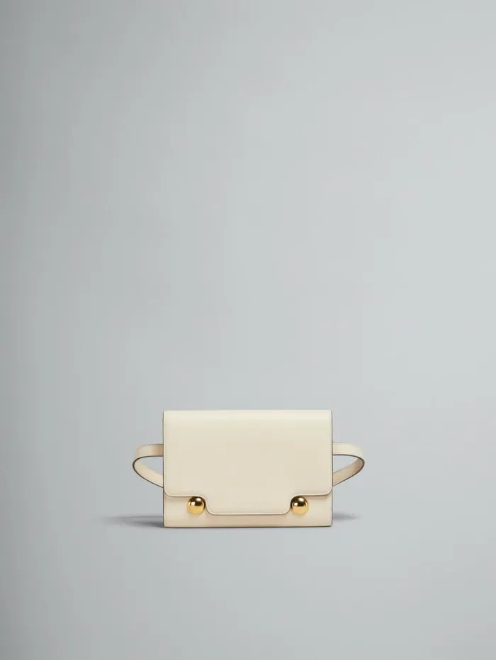 WomenMen Marni Trunkaroo Bag Cream Leather Trunkaroo Bum Bag