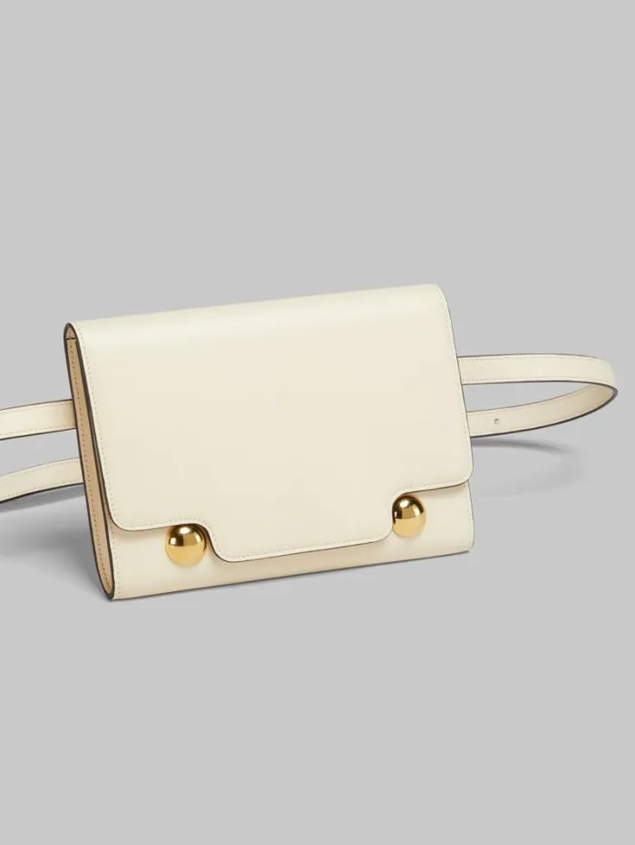 WomenMen Marni Trunkaroo Bag Cream Leather Trunkaroo Bum Bag