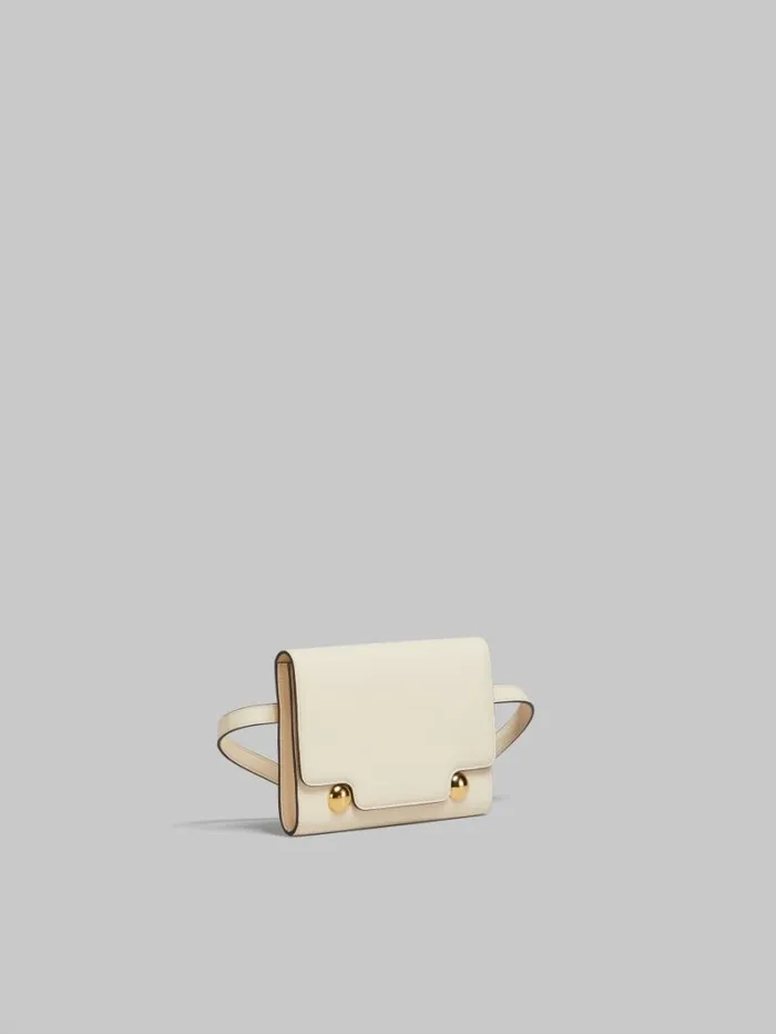 WomenMen Marni Trunkaroo Bag Cream Leather Trunkaroo Bum Bag