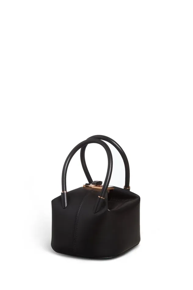 WomenMen Mini Bags Gabriela Hearst Mini Baez Bag In Black Nappa Leather