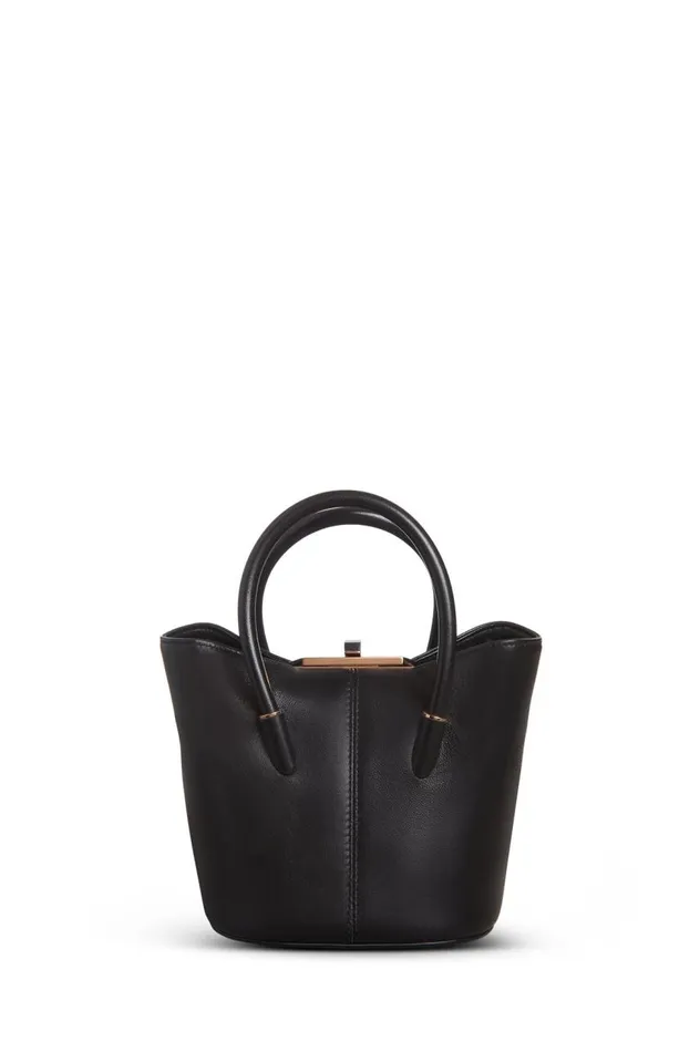 WomenMen Mini Bags Gabriela Hearst Mini Baez Bag In Black Nappa Leather