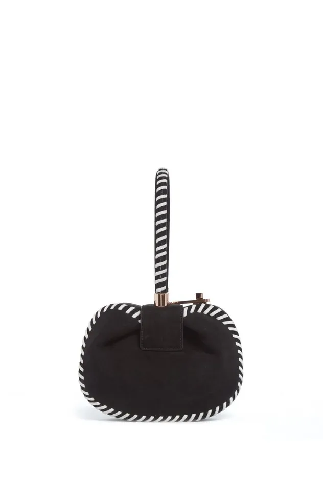 WomenMen Mini Bags Gabriela Hearst Whipstitch Demi Bag In Black Suede