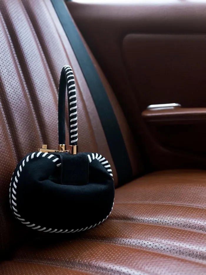 WomenMen Mini Bags Gabriela Hearst Whipstitch Demi Bag In Black Suede