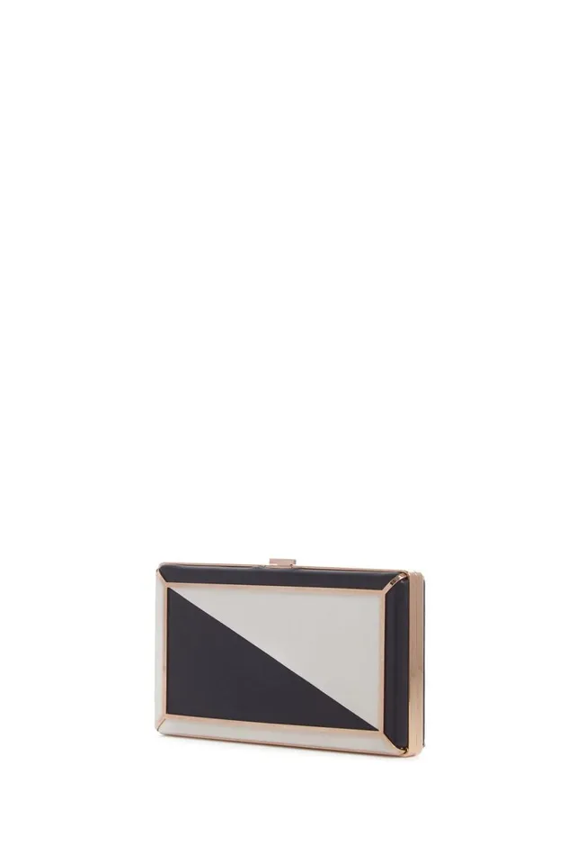 WomenMen Pouches and Clutches Gabriela Hearst Callas Clutch In Navy and Ivory Nappa Leather