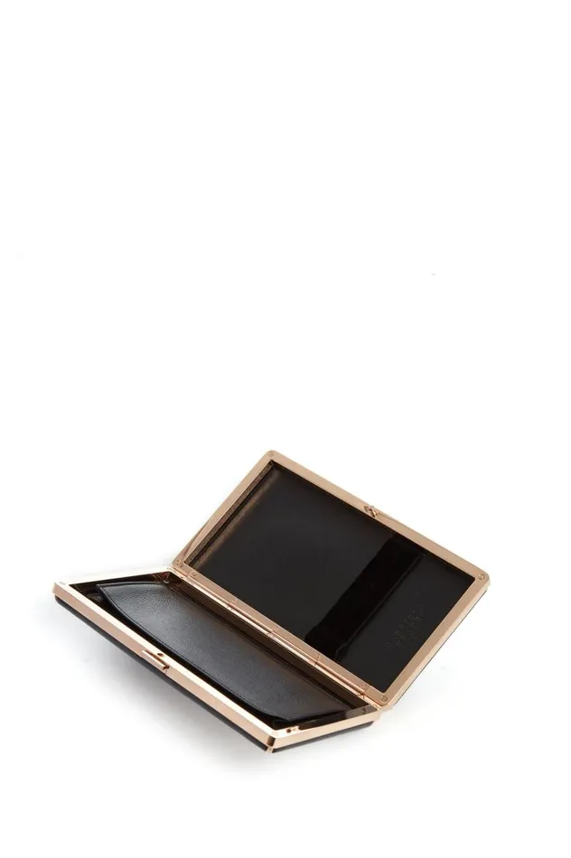 WomenMen Pouches and Clutches Gabriela Hearst Callas Clutch In Navy and Ivory Nappa Leather