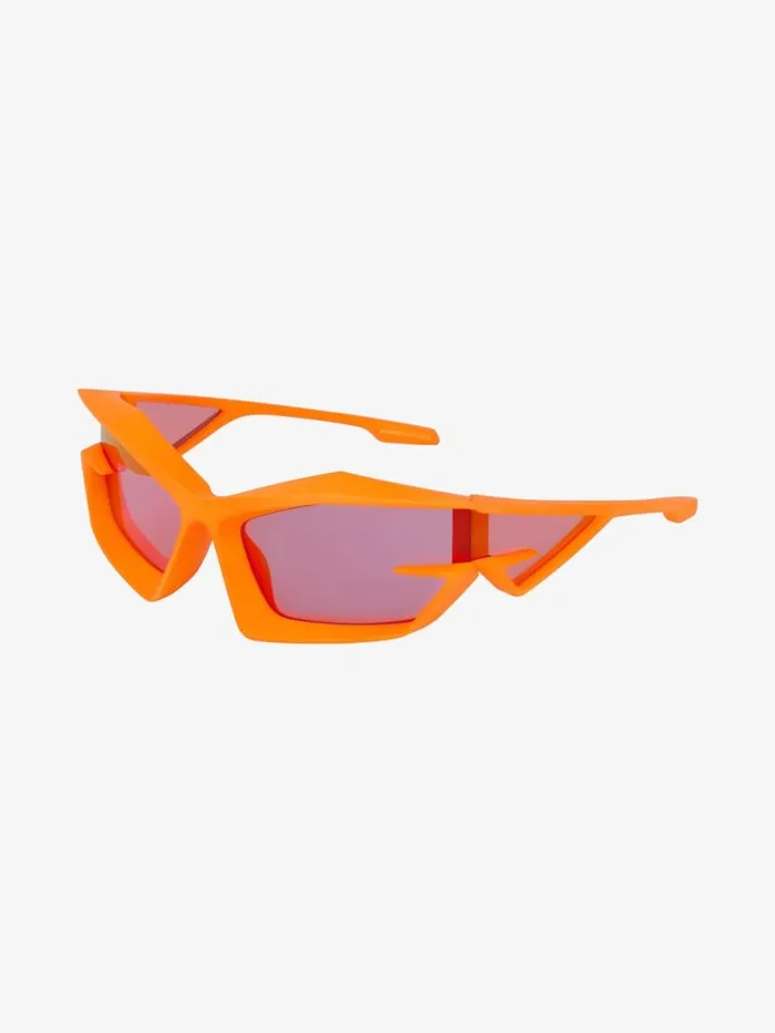 WomenMen Sunglasses Givenchy Giv Cut Unisex Injected Sunglasses Orange Fluo