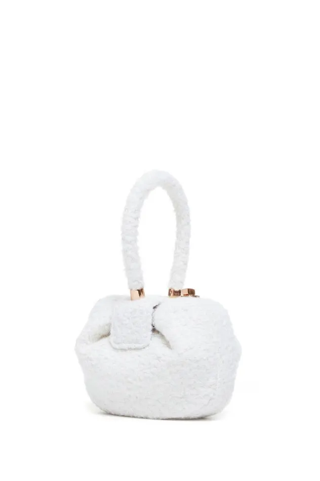 WomenMen Top Handles Gabriela Hearst Demi Bag In Ivory Cashmere Boucle