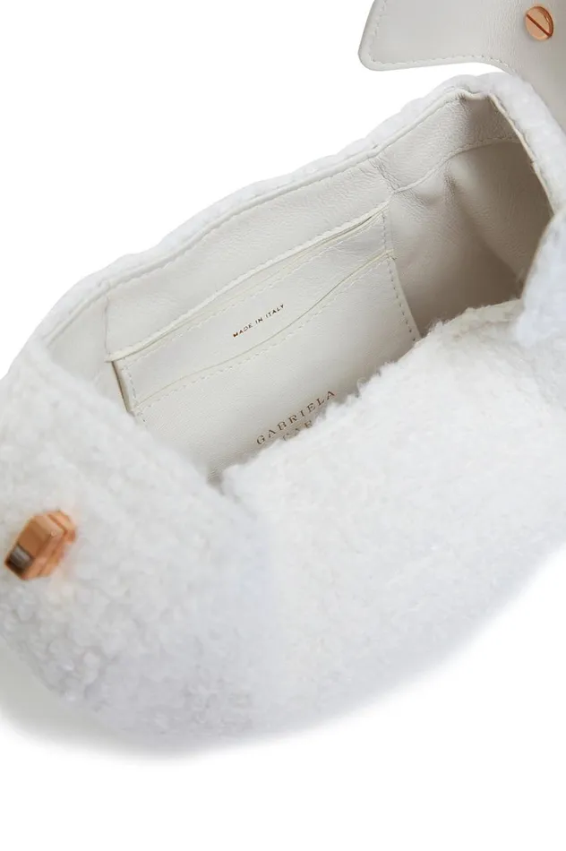 WomenMen Top Handles Gabriela Hearst Demi Bag In Ivory Cashmere Boucle