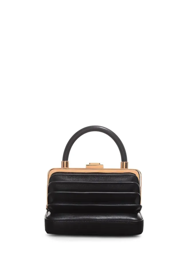 WomenMen Top Handles Gabriela Hearst Diana Bag In Black Nappa Leather
