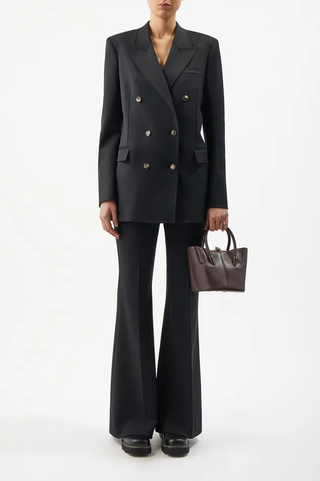 WomenMen Top Handles Gabriela Hearst Mini Baez Bag In Bordeaux Nappa Leather