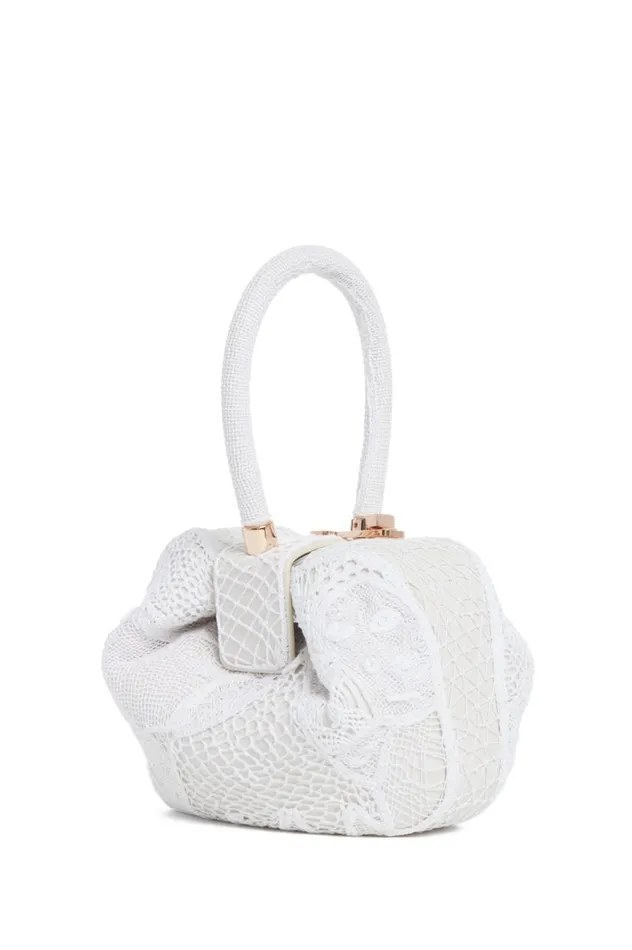 WomenMen Top Handles Gabriela Hearst Nina Bag In Ivory Nappa Leather With Cotton Macrame WomenMen Top Handles Gabriela Hearst Nina Bag In Ivory Nappa Leather With Cotton Macrame