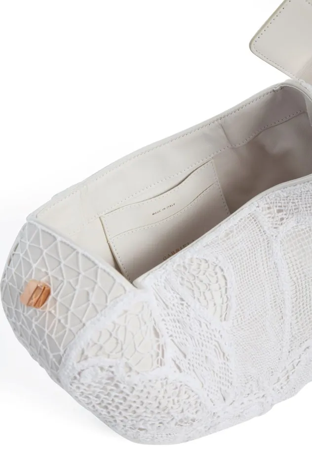WomenMen Top Handles Gabriela Hearst Nina Bag In Ivory Nappa Leather With Cotton Macrame
