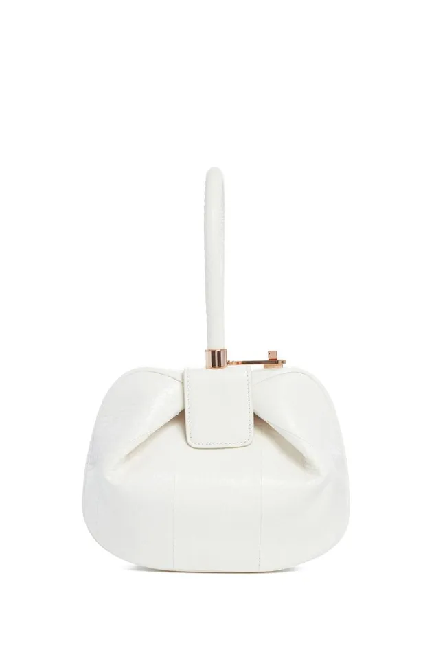 WomenMen Top Handles Gabriela Hearst Nina Bag In Ivory Snakeskin
