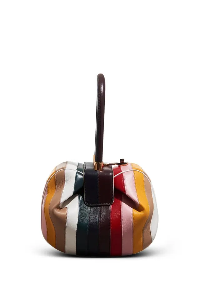 WomenMen Top Handles Gabriela Hearst Nina Bag In Multi Stripes Nappa Leather