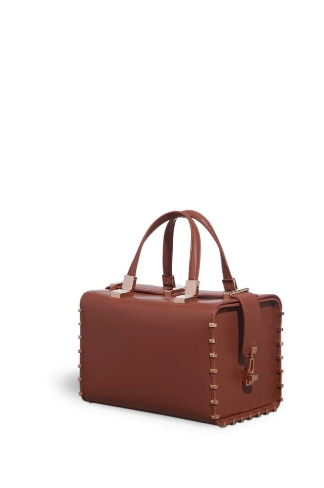WomenMen Top Handles Gabriela Hearst Wabi Bag In Cognac Nappa Leather
