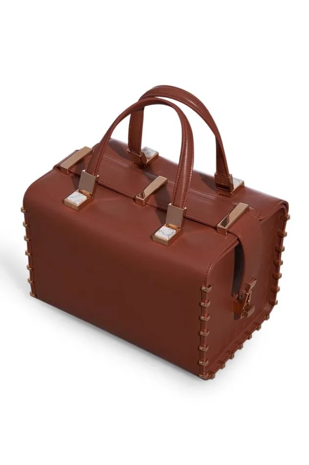 WomenMen Top Handles Gabriela Hearst Wabi Bag In Cognac Nappa Leather