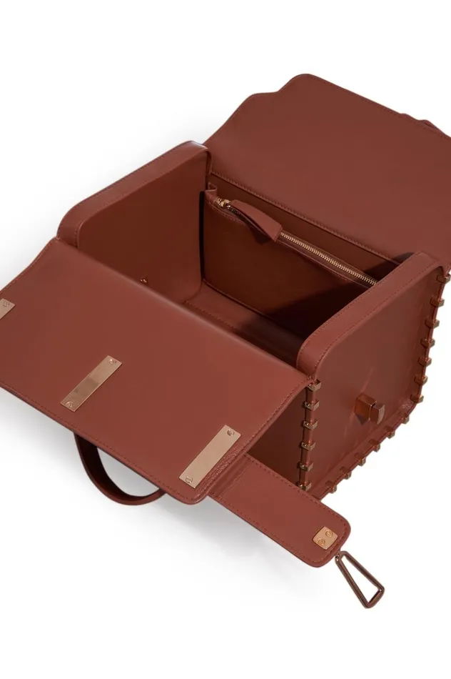 WomenMen Top Handles Gabriela Hearst Wabi Bag In Cognac Nappa Leather
