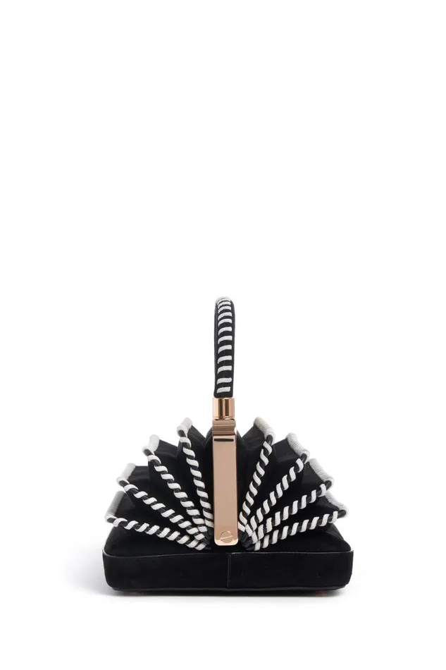 WomenMen Top Handles Gabriela Hearst Whipstitch Diana Bag In Black Suede