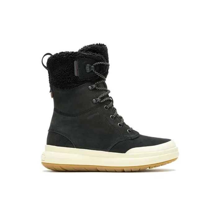 Women Merrell Boots Marquette Thermo Tall Zip Waterproof Black